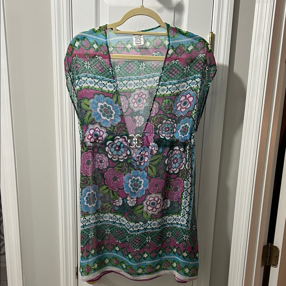 Floral Sheer Cover-Up
